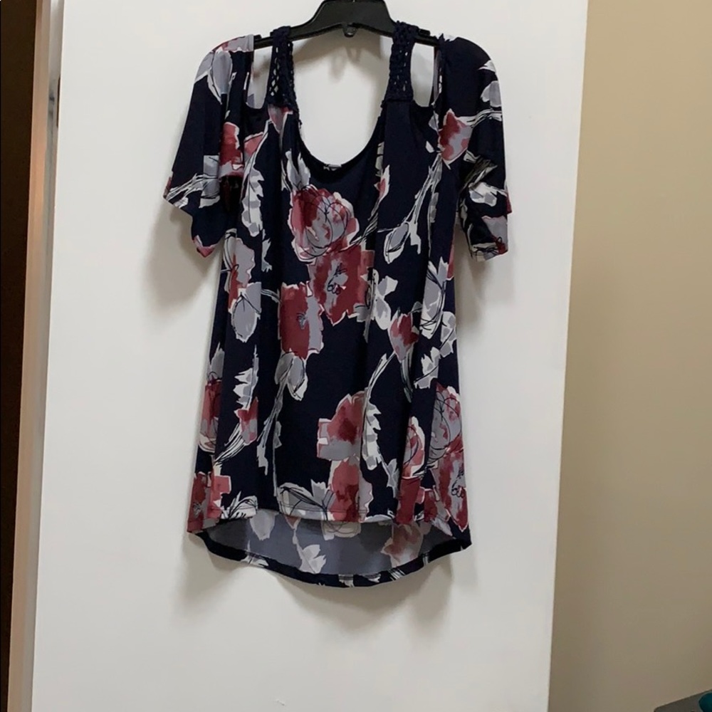 Open shoulder blouse